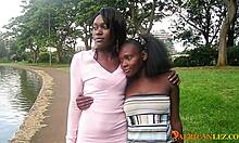 两个非洲女人参与女同性恋性爱