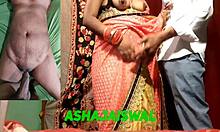 Saadis,一个印度乡村女孩,第一次与一个大阴茎发生性关系